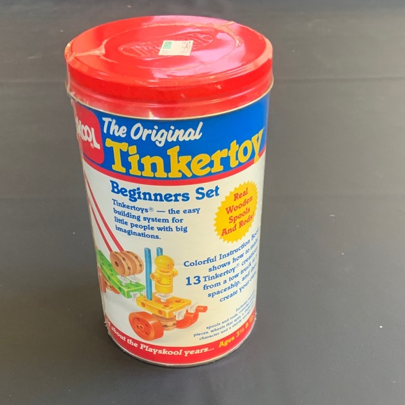 Tinkertoy Original Beginners Set - Red and Yellow - Picture 1 of 7